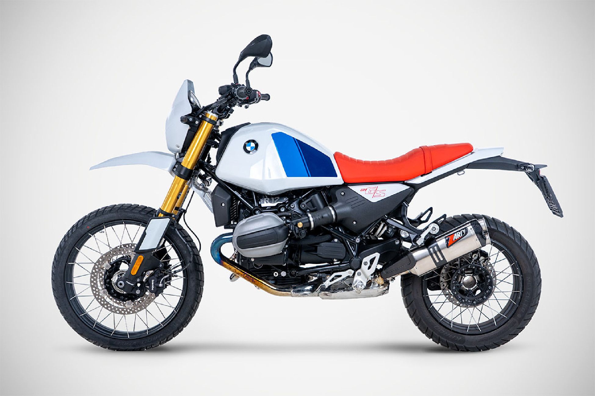 Scarico BMW R 12 G/S slip-on "Raid 80" satinato 25-26 - Zard