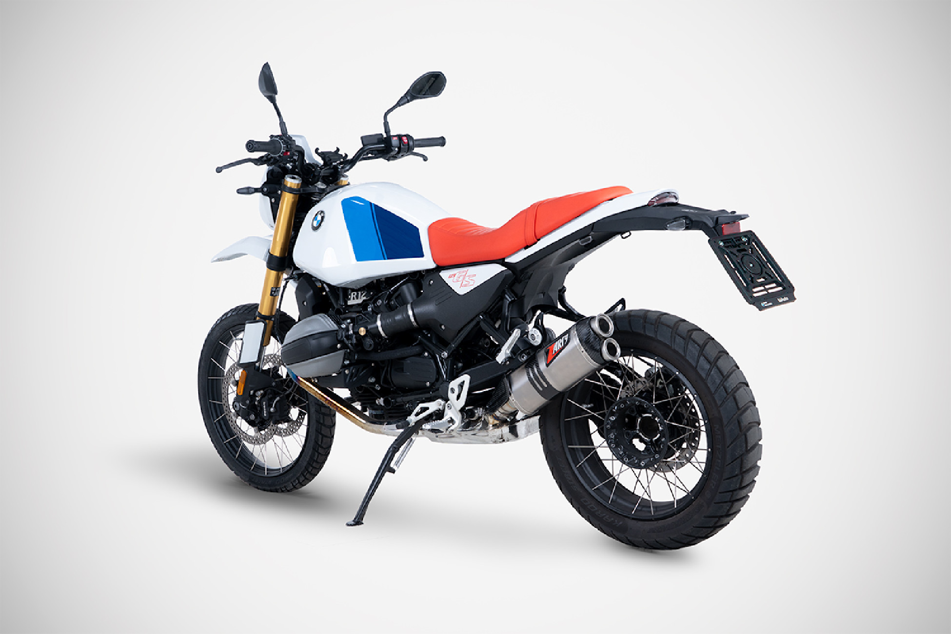 Scarico BMW R 12 G/S slip-on Raid 80 titanio 25-26 - Zard