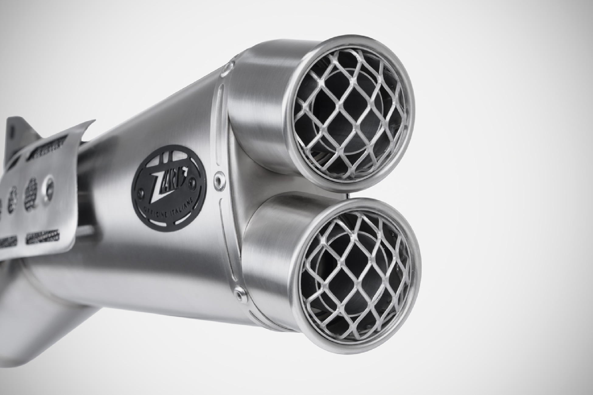 Scarico BMW R 12 G/S silenziatore "Explorer" 25-26 Acciaio Inox Satinato Zard