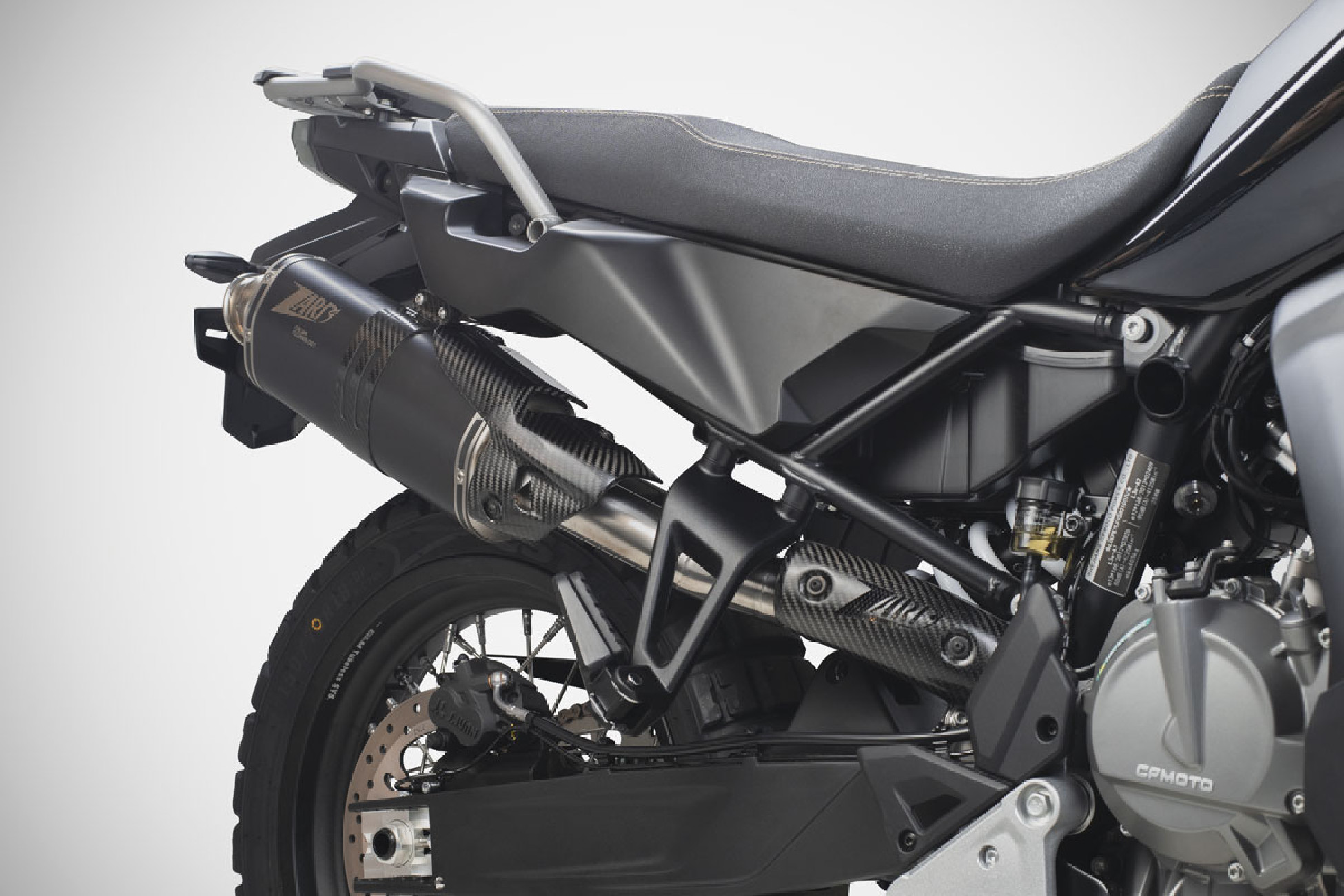 Sistema Scarico CF Moto 800 MT-X slip-on 25-26 Zard acciaio inox racing