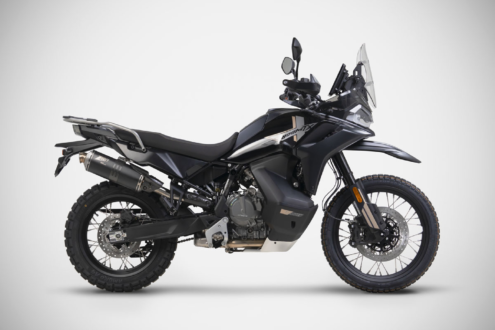 Scarico CF Moto 800 MT-X slip-on 25-26 Zard acciaio inox