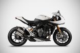 Speed ​​Triple Exhaust 1200 rs Triumph RS/RR Link Pipe Stainless Steel