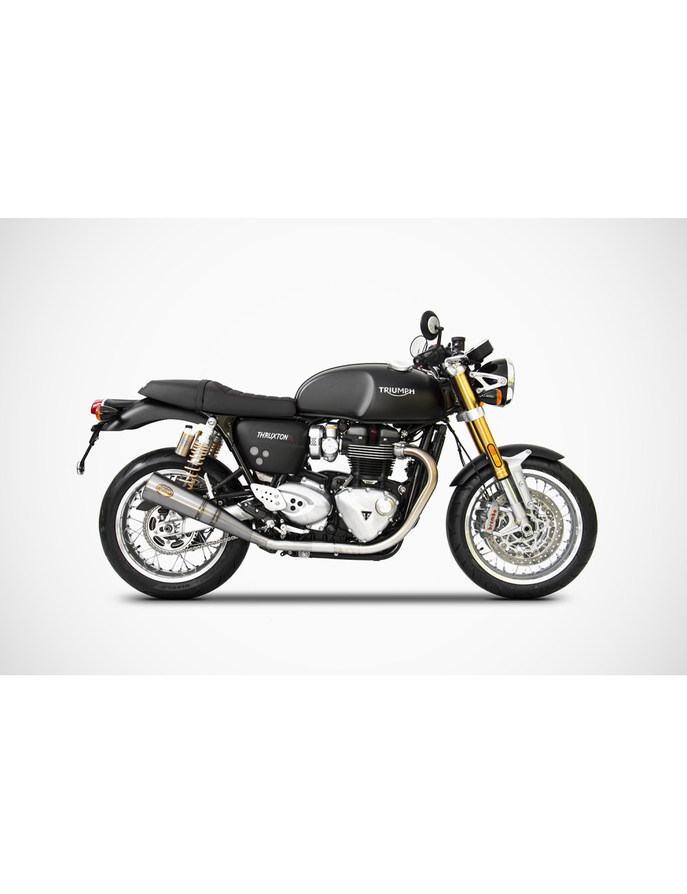 Slip-On per Triumph Thruxton-R 1200 17-20 - Silenziatori Conici Zard