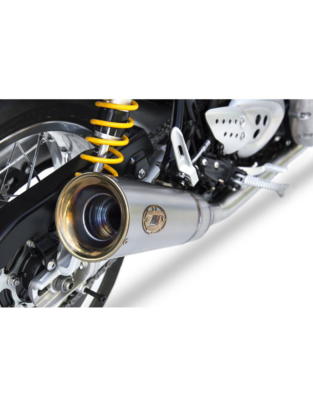 Slip-On Triumph Thruxton-R 1200 17-20 Silenziatori Conici Zard