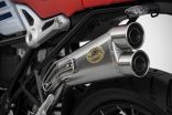 Stainless steel silencer installed on BMW R Nine T Urban G/S