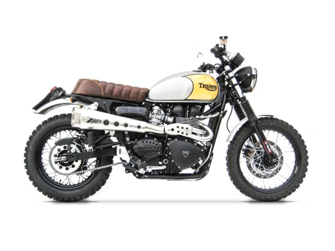 Full Kit Alto Short for Triumph Scrambler 900 (08-16) Zard Exhaust System