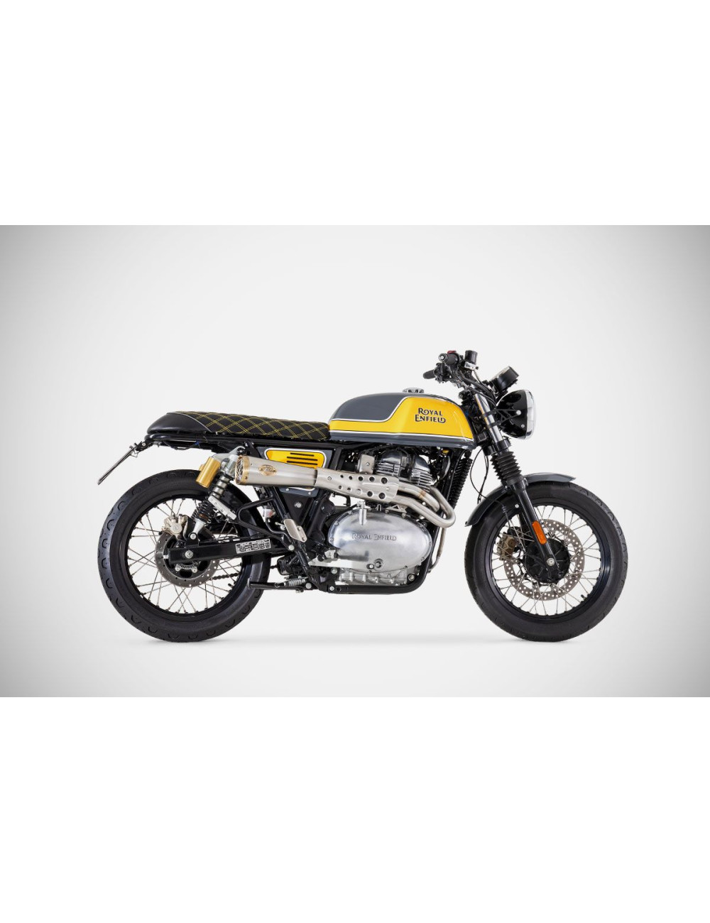 Royal Enfield Continental GT 650 19-24 FULL KIT Silenziatore in Acciaio Inox Aisi 304 Satinato