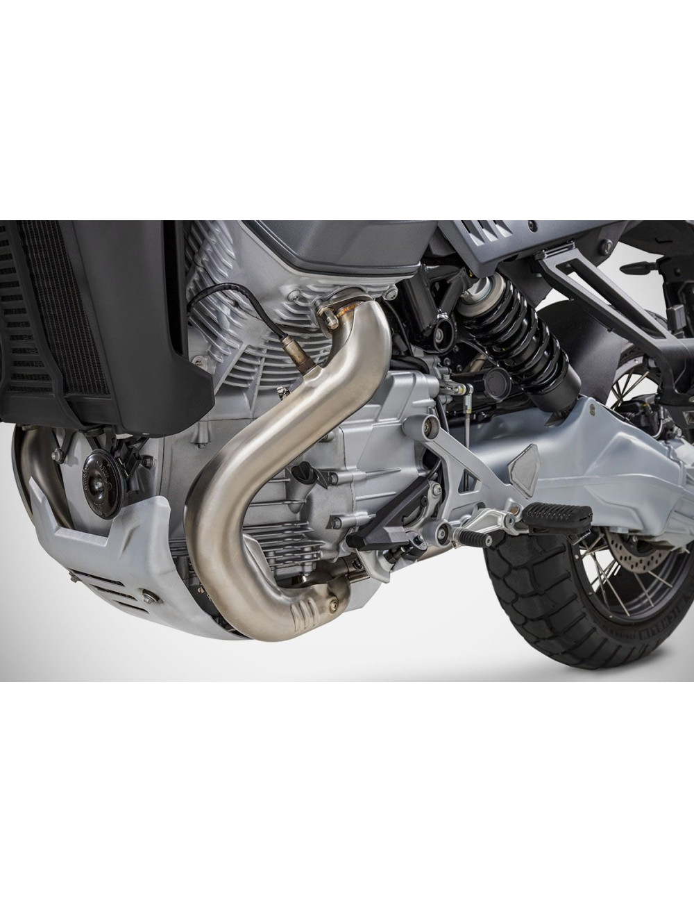 Moto Guzzi Stelvio decatalizzatore racing 2024 / 2025 acciaio inox Zard